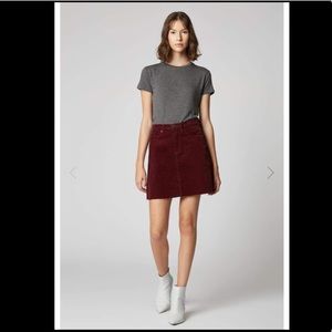 Blank NYC Corduroy Merlot Skirt from Reformation
